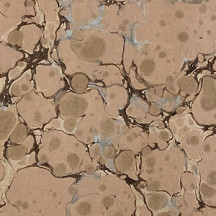 Hand Marbled Paper Stone Marble Pattern in Tans and Silver ~ Berretti Marbled Arts